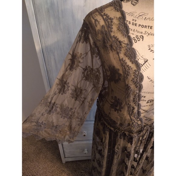 NATURAL LIFE Sheer Brown Cardigan - Picture 5 of 12